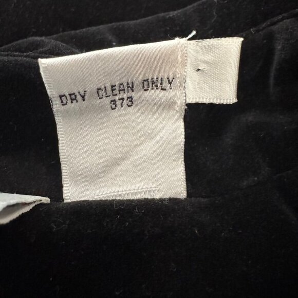 Vintage Newport News Jeanology Black Velvet Corset Front Closure Military Blazer - Picture 12 of 12